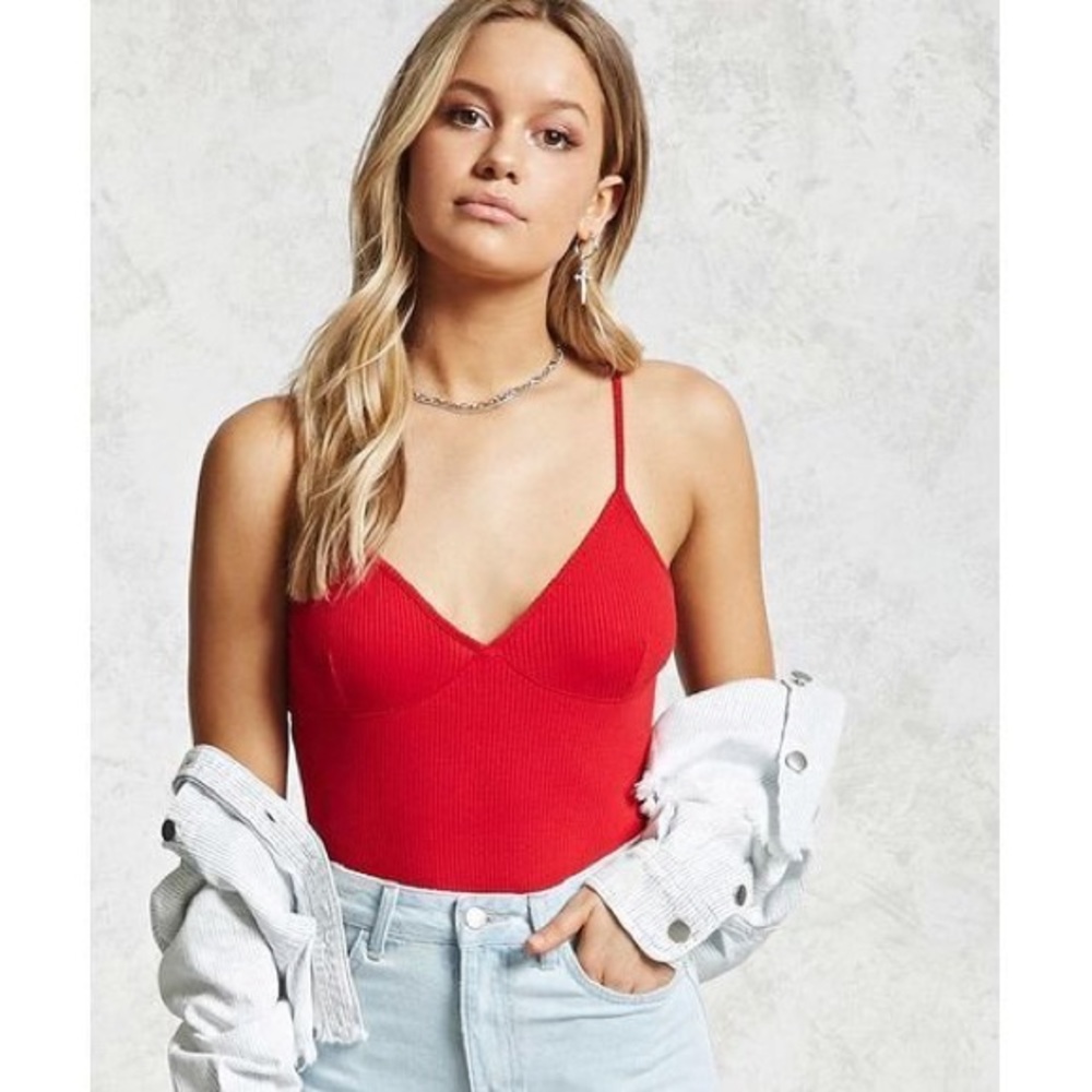 Forever 21 Red Bodysuit